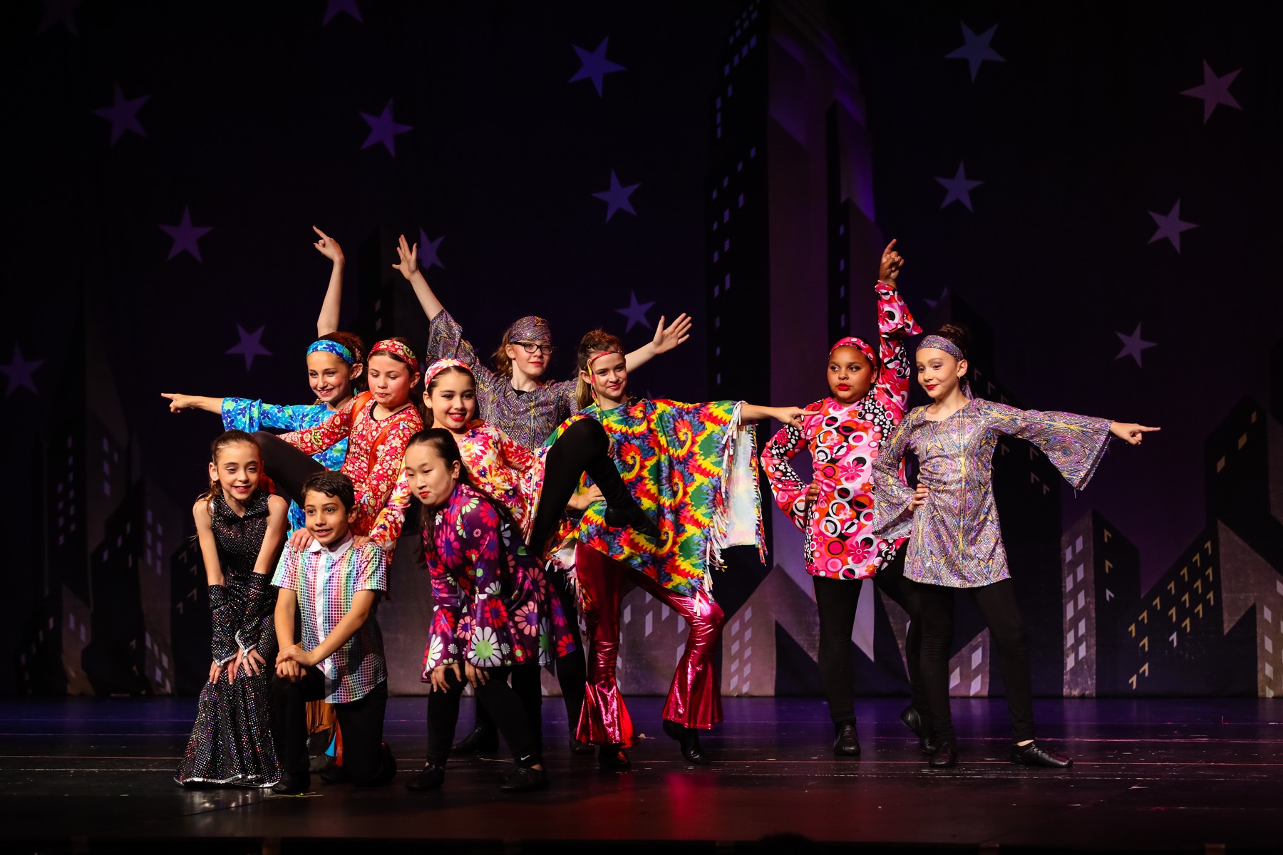 The full cast in the Hairspray finale